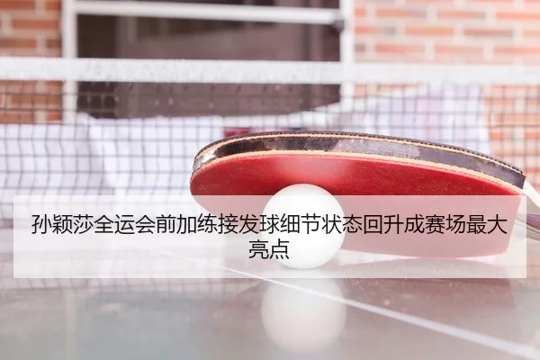孙颖莎全运会前加练接发球细节状态回升成赛场最大亮点